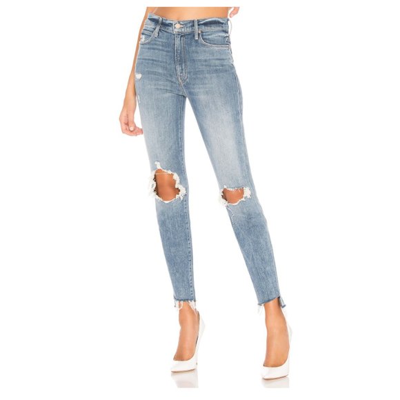 MOTHER | The Stunner Ankle Step Fray Jeans (Helter Skelter) Size 32 NWT - Picture 4 of 16
